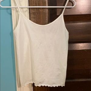 Size small American Eagle lettuce edge crop top